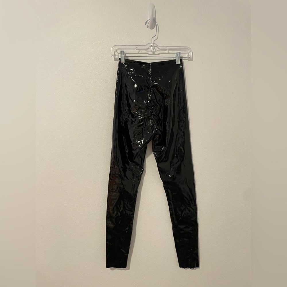 REVOLVE Black Glossy Leggings